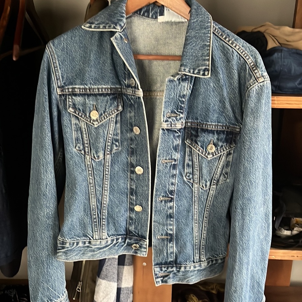Helmut Lang cinched denim jacket (free shipping)